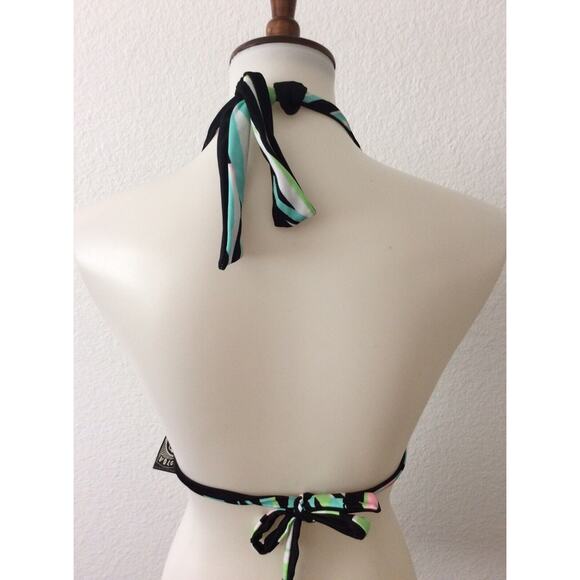 Volcom Swimwear Bikini Top Multicolor Striped - Picture 5 of 6